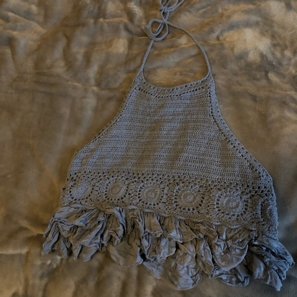 American Eagle Knitted Crop Halter - Picture 2 of 3